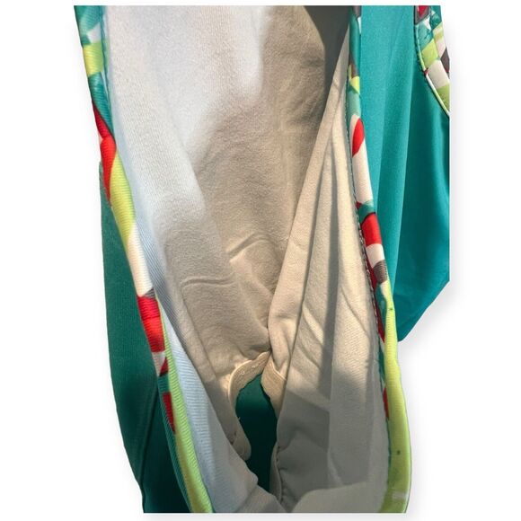 BOLLE ATHLETIC TANK TOP SIZE M, Blue Confetti. Racer Back, Double Straps - Picture 3 of 6